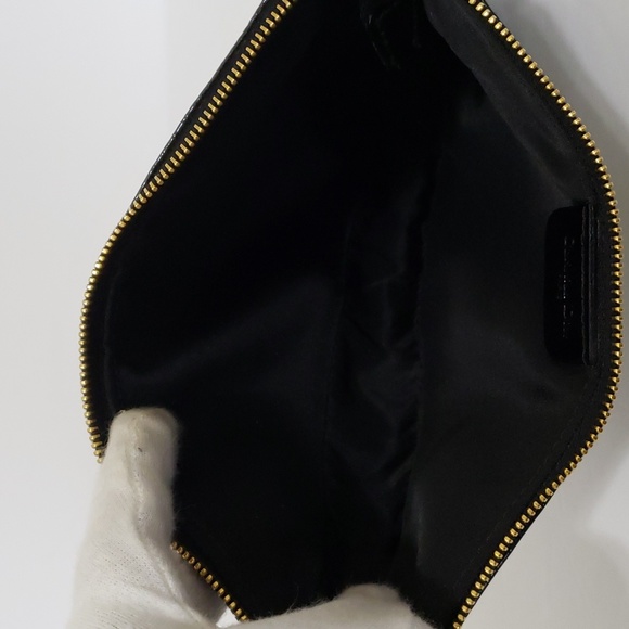 *Rare* Y2K Dior Oblique Trotter Pattern Embossed Patent Leather Mini Saddle Bag - Picture 9 of 14